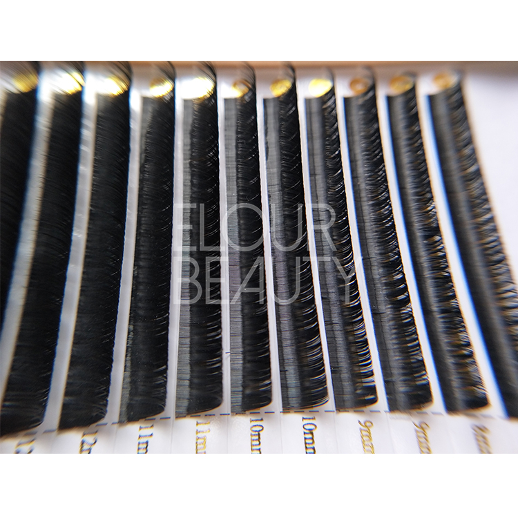 Professional manufactory Korean silk eyelash extensions China ED77